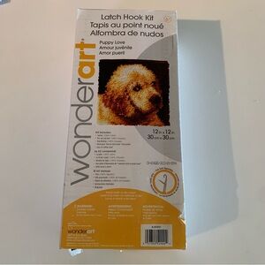 Wonder Art Latch Hook Labrador Puppy Love New open box Including the tool